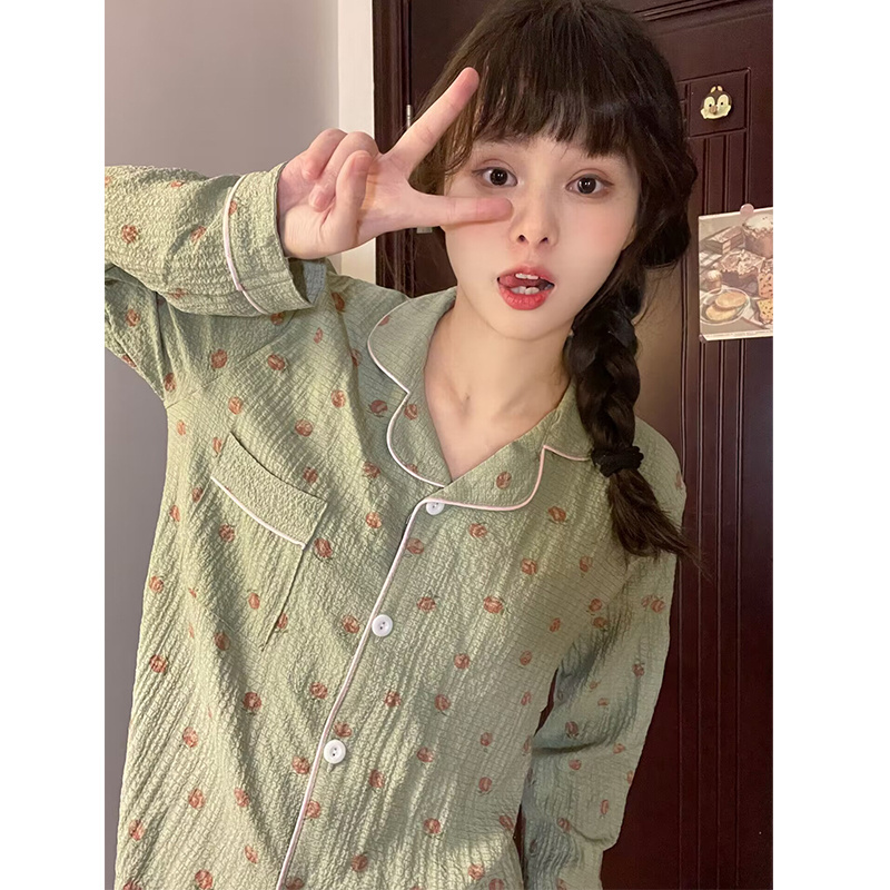 High quality pajamas Long sleeve pants 2 sets comfortable, soft and simple wholesale matching family pajamas