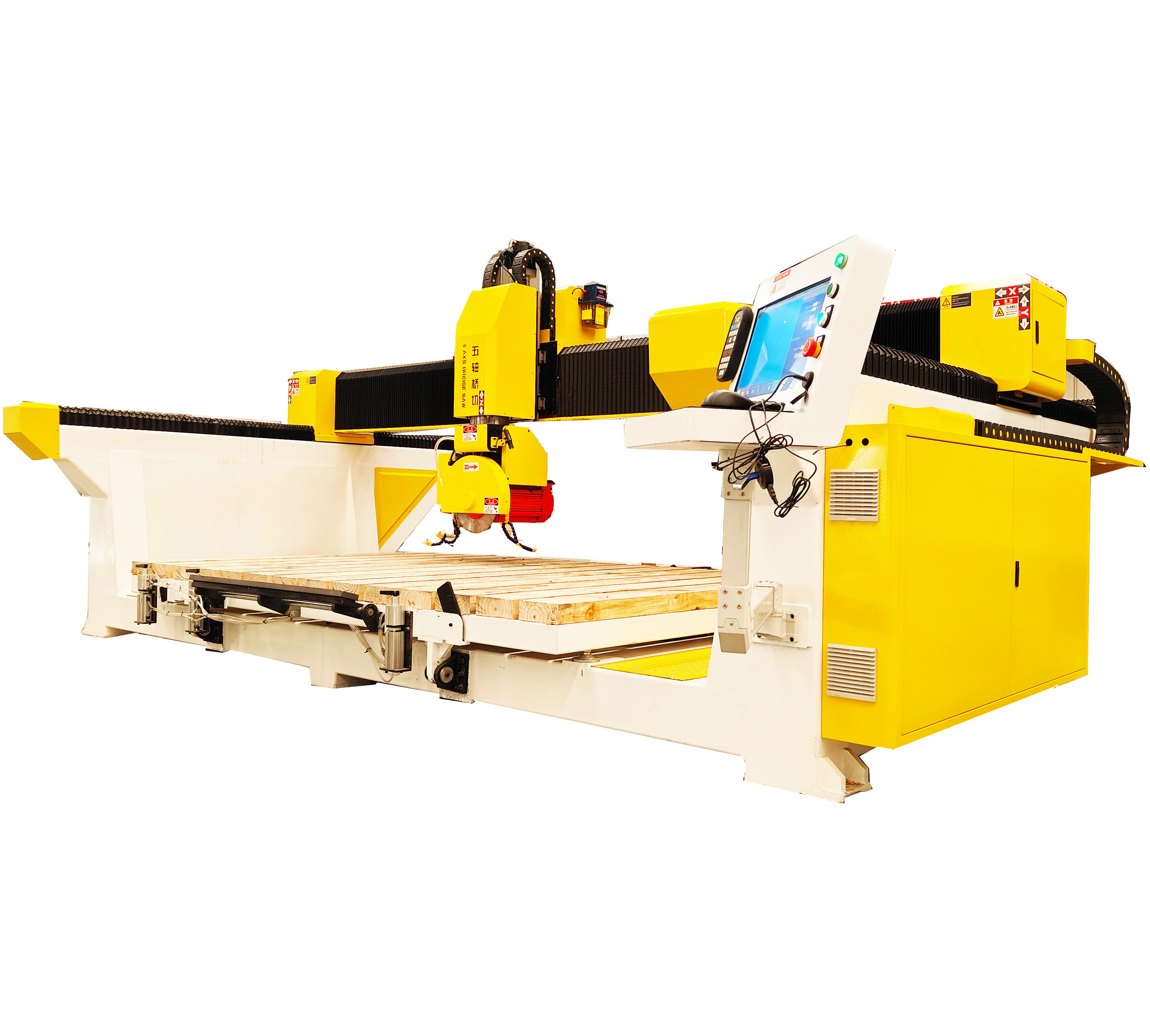 cheap price 4 axis 5 axis bridge saw cutting machine cnc stone cutting machine for marble granite quartz stone