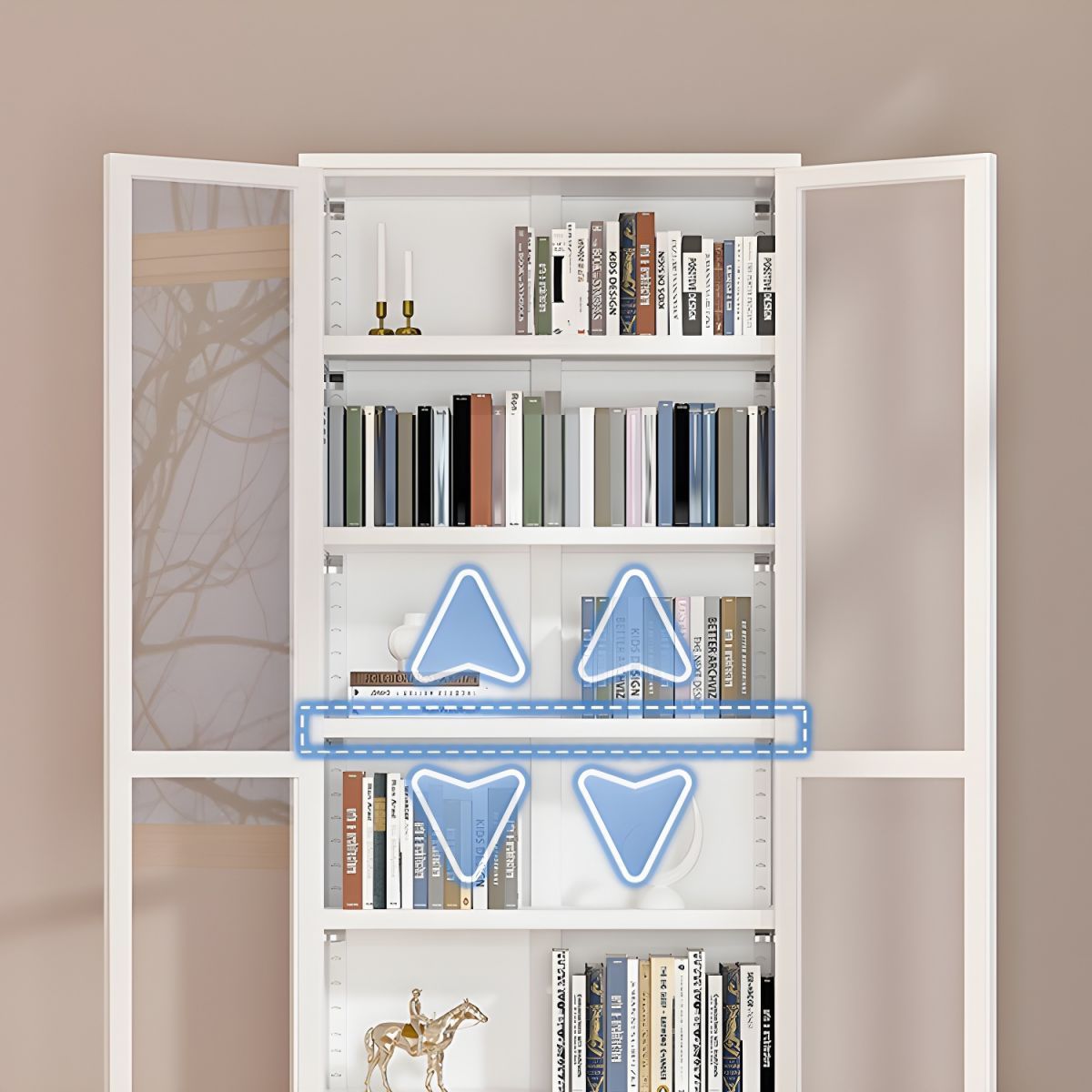 modern luxury living room wooden display kids etageres book shelf cabinet with glass door wood bookshelf bookcase