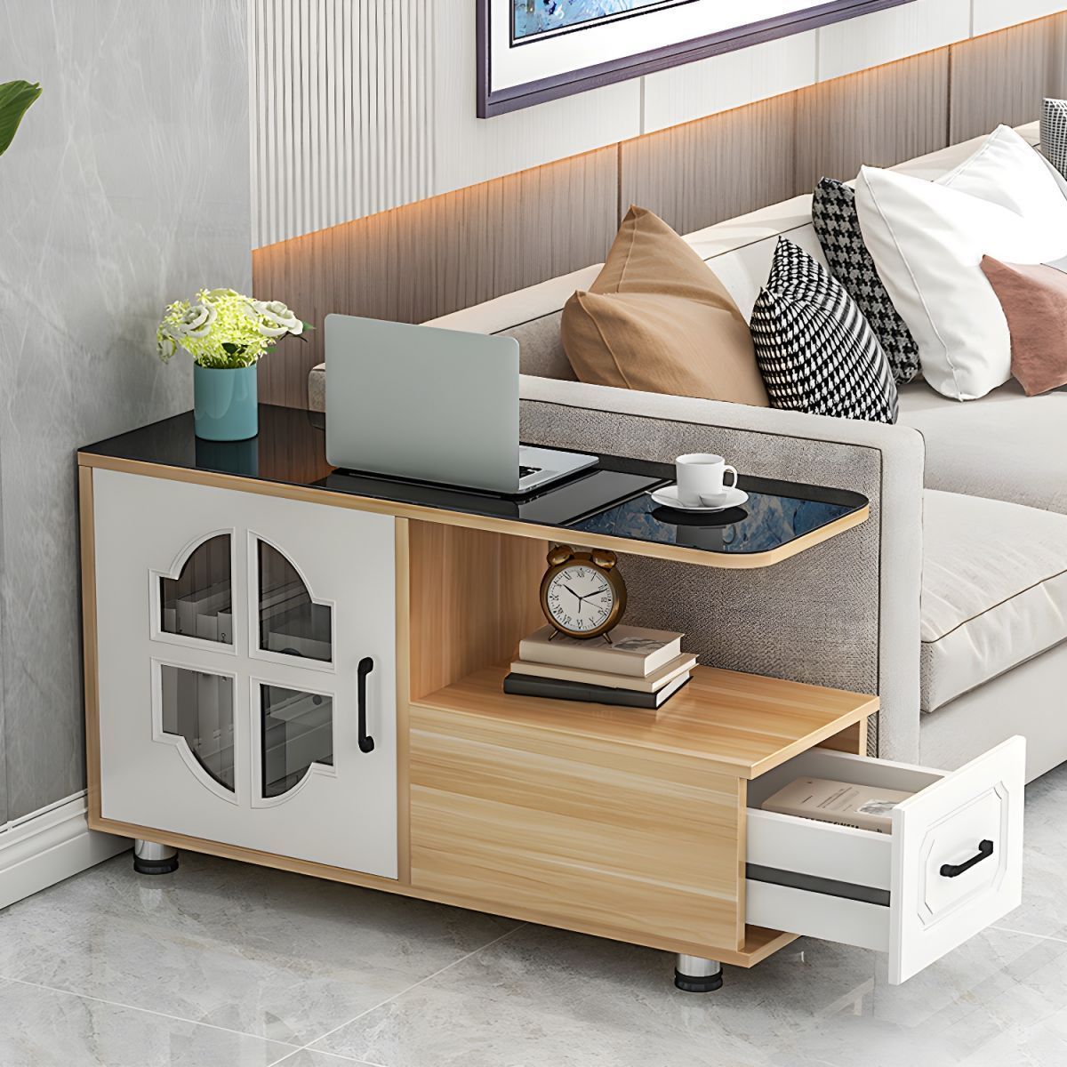 furniture design cabinet luxury buffet organiser display shelf cupboard with sliding doors wooden drawers Cabinets sideboard