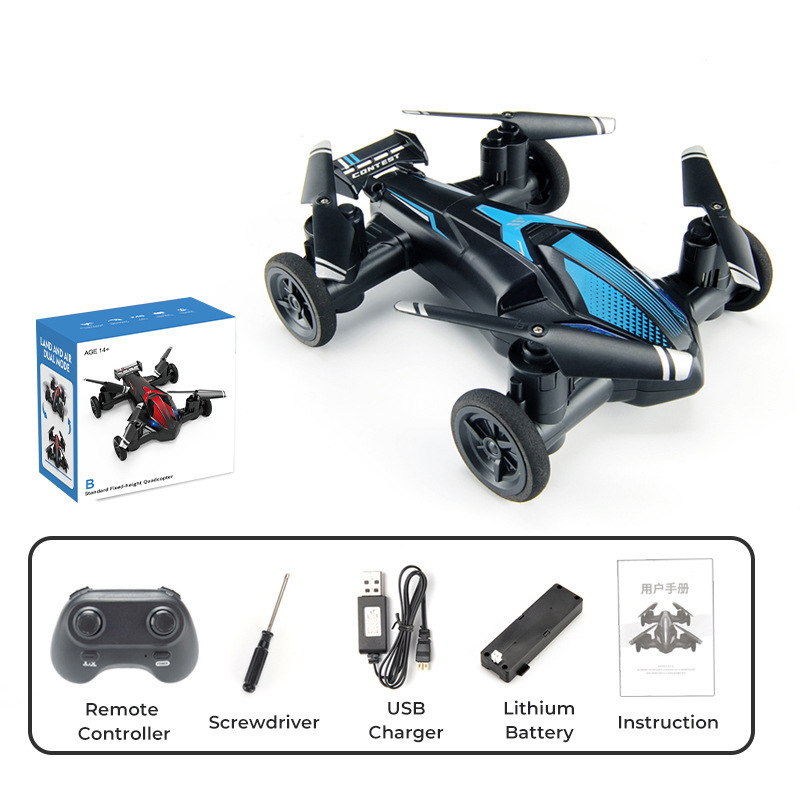 HOSHI JJRC H103 RC Drone 2 in 1 Air-Ground Flying Car RC Quadcopter RTF with Altitude Hold One-key Return Headless Mode