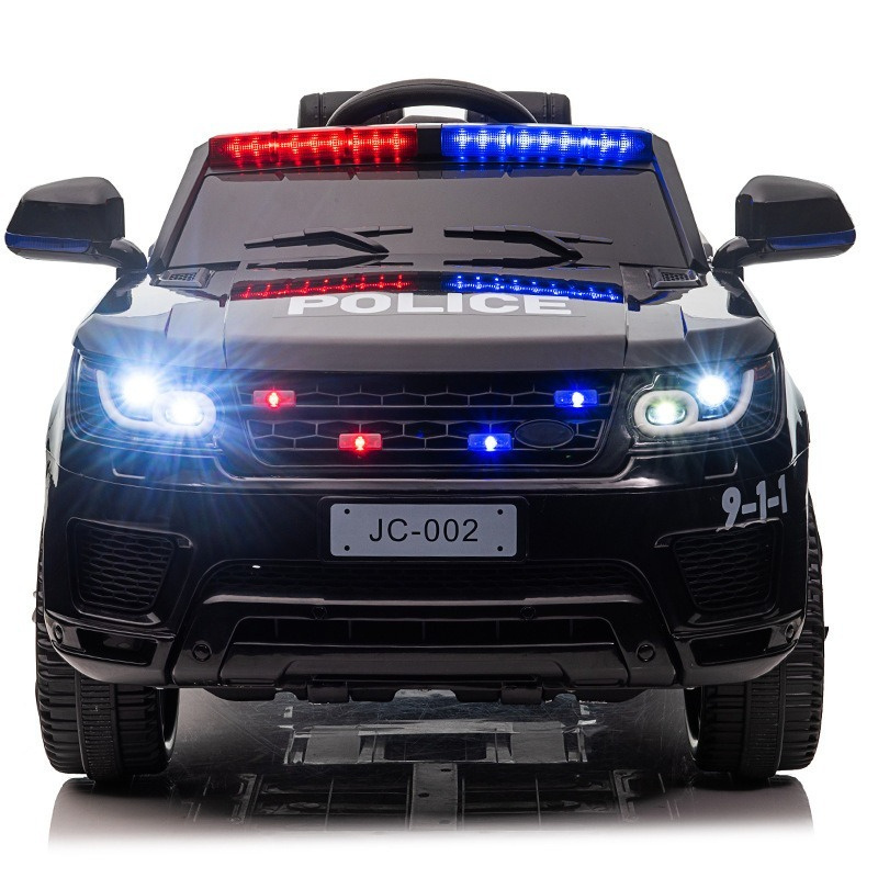 The new children's electric four-wheel four-wheel drive remote control toy car police car is cool