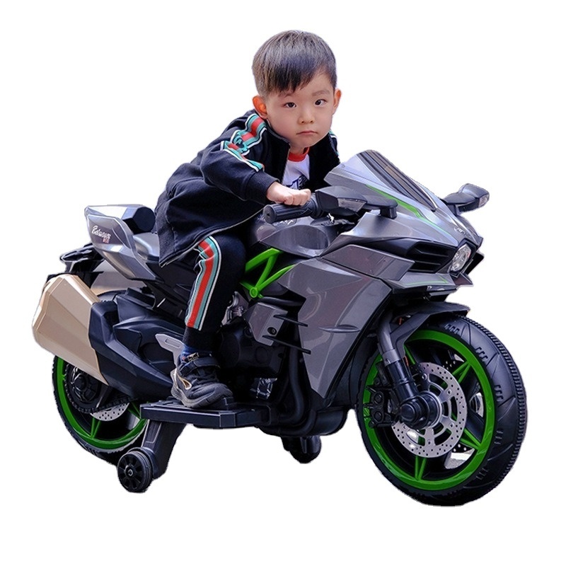 Children's ride on car electric motorcycle two-girl baby rechargeable three-wheeled toy car