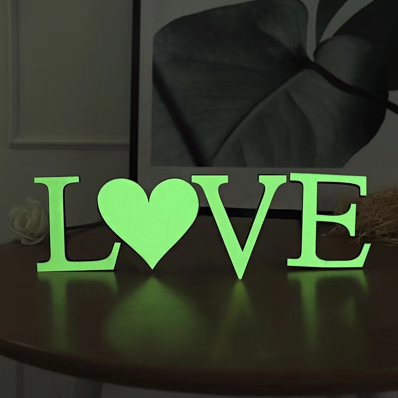 Luminous 3D Mirror 26 Letters DIY glowing Acrylic Wall Stickers For Logo Name Alphabet Wedding Love Letters wall Home Decor