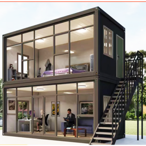 20ft 40ft Prefabricated Folding Container Residential Prefabricated Housing Office Flatpack Container Housing Office