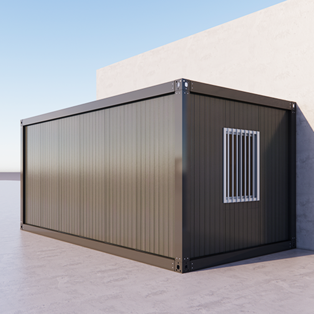 Low cost 20 foot prefabricated tool container house, quick assembly garage, foldable portable container house