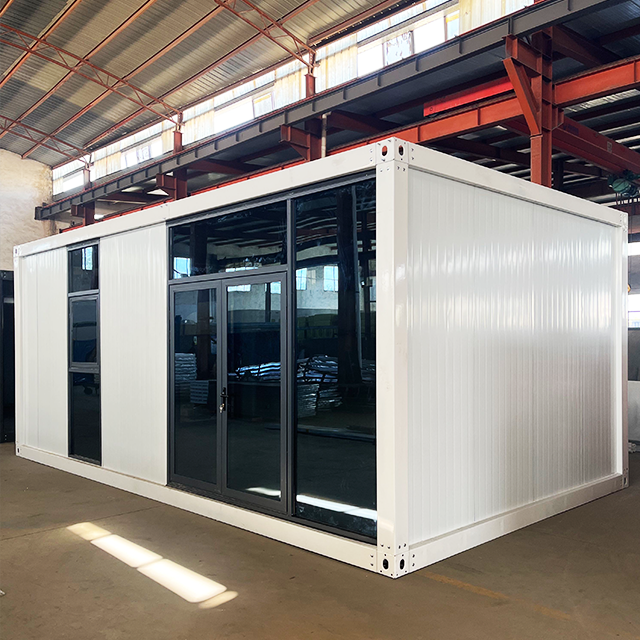 Easy Assemble Steel Structure 20ft 40ft Double Layer Glass Container Prefabricated Office Building Prefab House