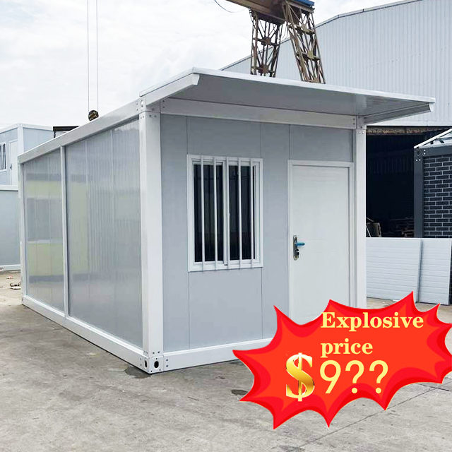 20ft 40ft folding flat prefabricated prices shop storage office building shipping expandable container house