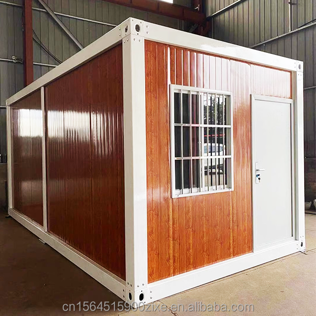 Modular container house20Ft tiny luxury modern light steel frame hurricane proof turnkey kits prefab houses factory price