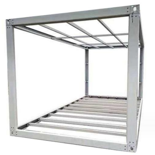 Customized container house frame, light steel metal frame, simple assembly frame