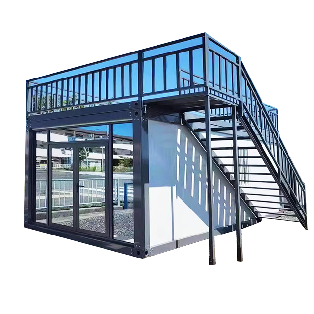 Luxury High Quality Prefab Villa Low Cost Prefabricated Detachable Container House with Stair