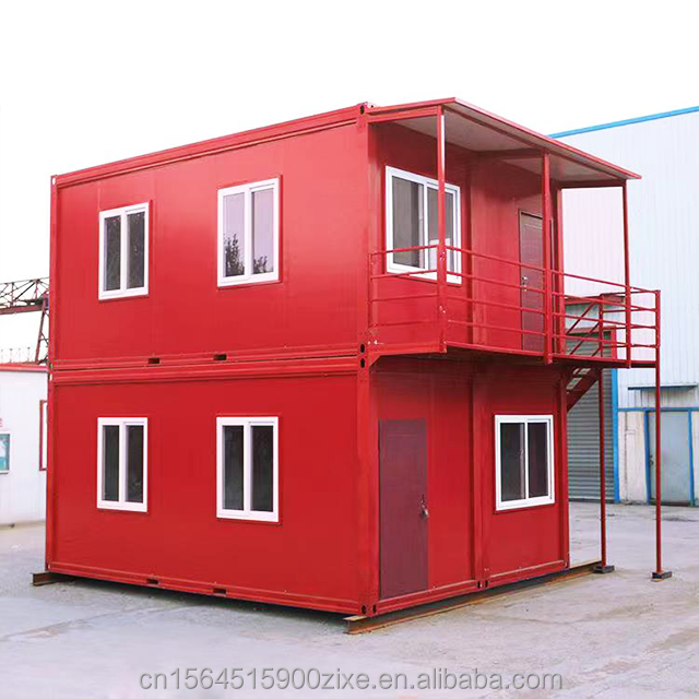 China Prefab Houses Double Floor Apartment dormitory Tiny Home Two storey Prefab House Modular Portable Prefabricated buildings