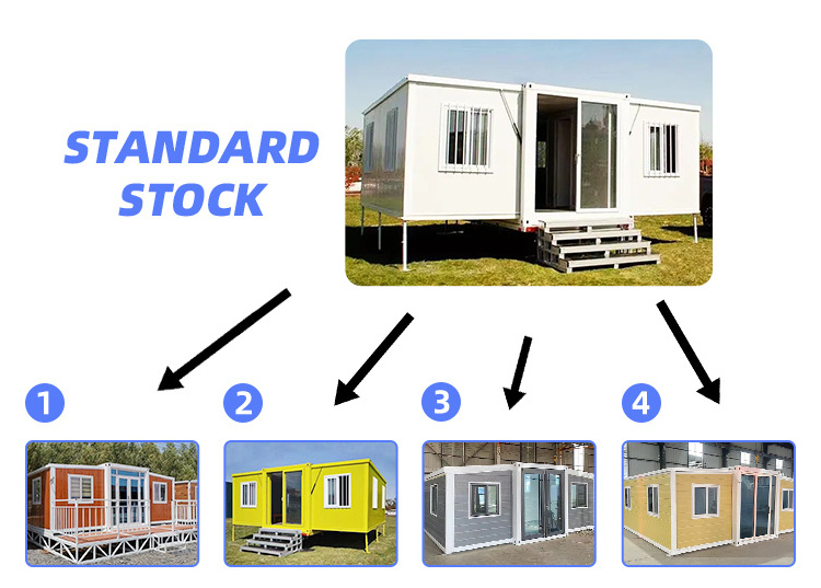 Luxury Tiny Prefab House Contain Living Two Storey Container Prefabricated Home Buildings Cabins Apartment