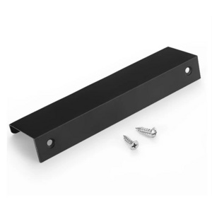 Hot sale black gold silver furniture drawer wardrobe cabinet concealed handle hidden pull