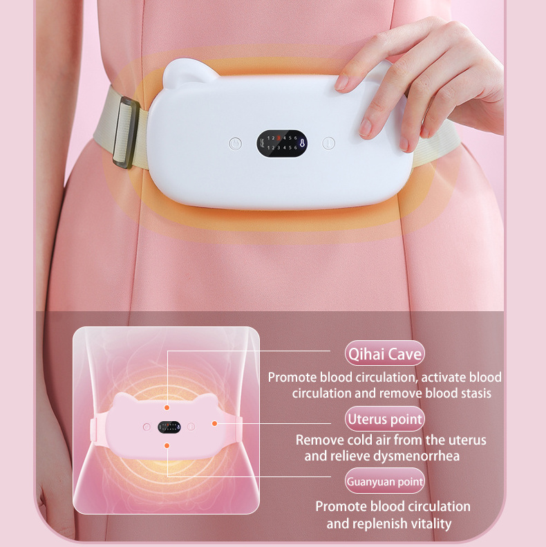 Fashion Menstrual heating pad intelligent warm palace treasure touch Waist heating relieves pain heater uterus warmer