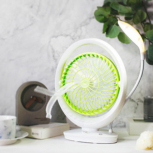 LED Light fan USB Rechargeable Cooling Wind Home Office Fans Electric student dormitory bedroom mini portable large wind fan