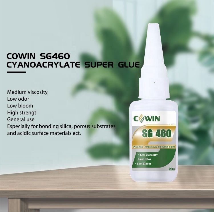 China Top Manufacturer Low Odor Super CA Glue SG460 Low Bloom Low Bleaching Glue