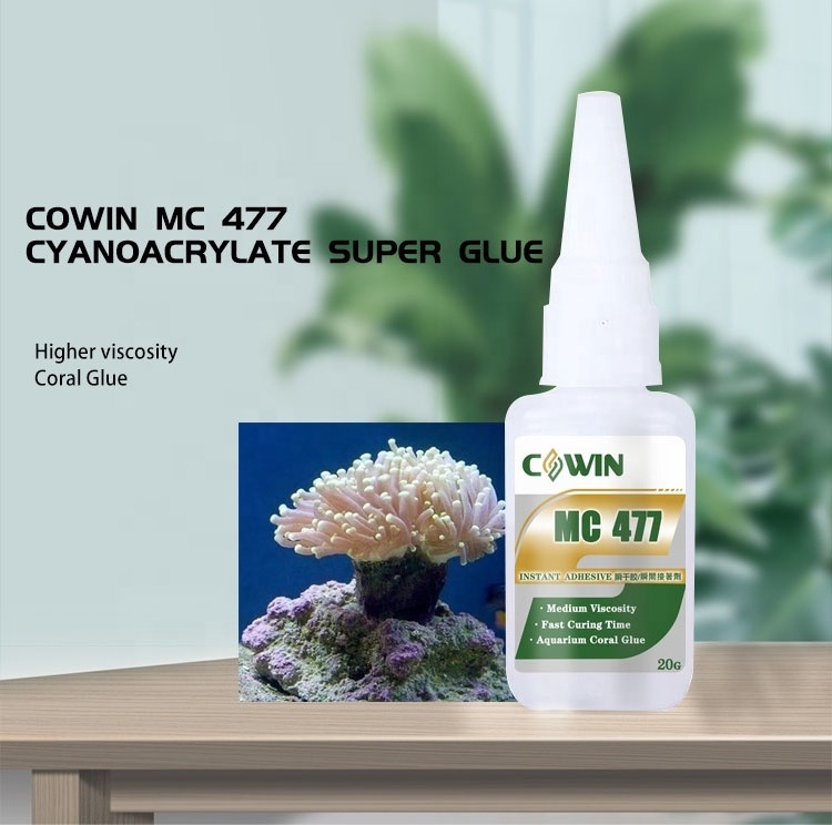 477 Super Glue CA Glue Cyanoacrylate For Wood, Leather, Metal, ABS, PVC and Paper aquarium coral