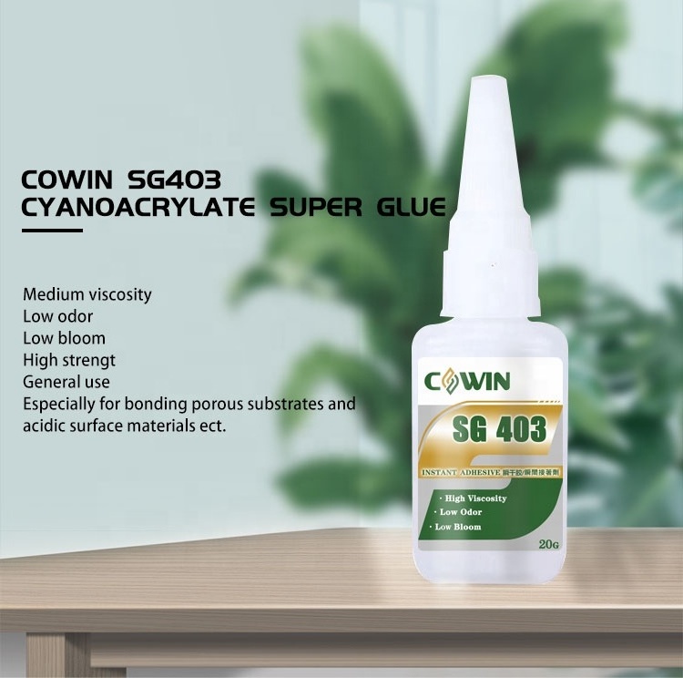 HiGlue 403 Super Glue CA Glue Cyanoacrylate For Wood, Leather, Metal, ABS, PVC and Paper