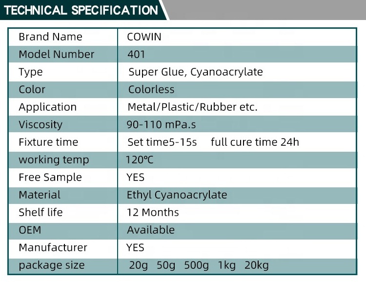 Enhanced Version Super Glue Repairing lnstant Dry Adhesive COWIN 380 410 480 4210 438 for Metal Ceramic Plastic Glass Rubber