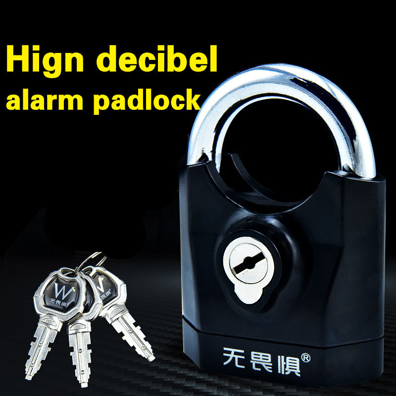 alarm anti-thetf lock steel anti-rust waterproof padlock for outdoor lock use best padlock lock