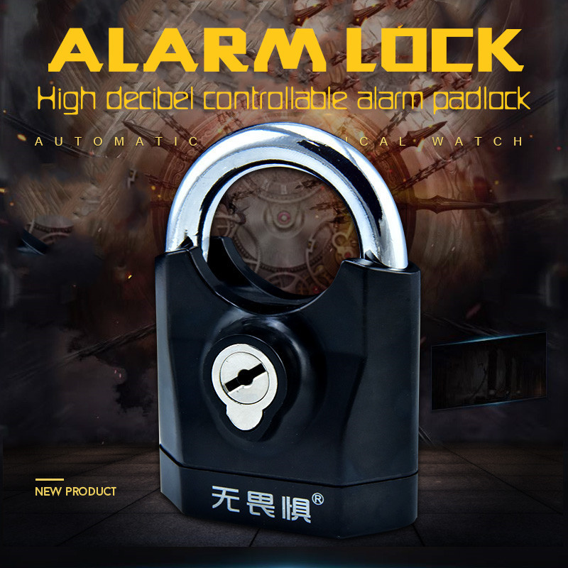 alarm anti-thetf lock steel anti-rust waterproof padlock for outdoor lock use best padlock lock