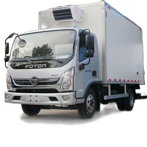 2023 New Foton 4x2 2 ton refrigerator truck right hand drive 105(KW) /143hp light truck  4Wheels 10/20/30 tons