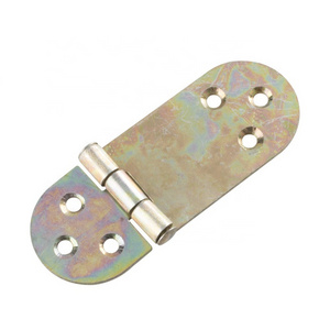 For Asymmetrical Colorful Oval-Rounded Furniture Small Hinge, Door Household Hardware, Circular Metal Hinge with Rounded Surface