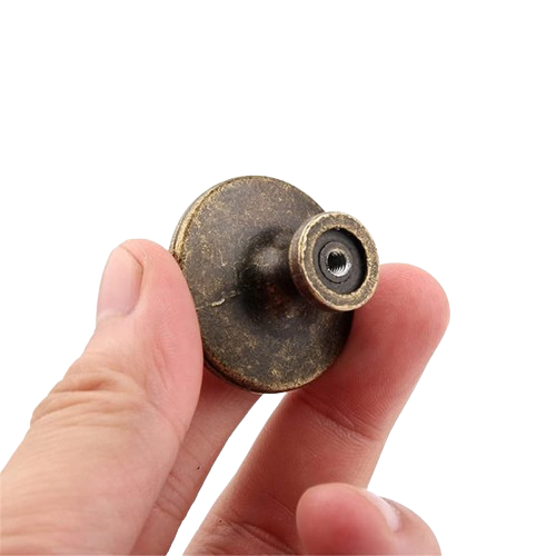 4PCS Retro Modern Single Hole Bronze Antique Brass Drawer Handle Home Cabinet Door Knob Zinc Alloy Handle Furniture Knobs