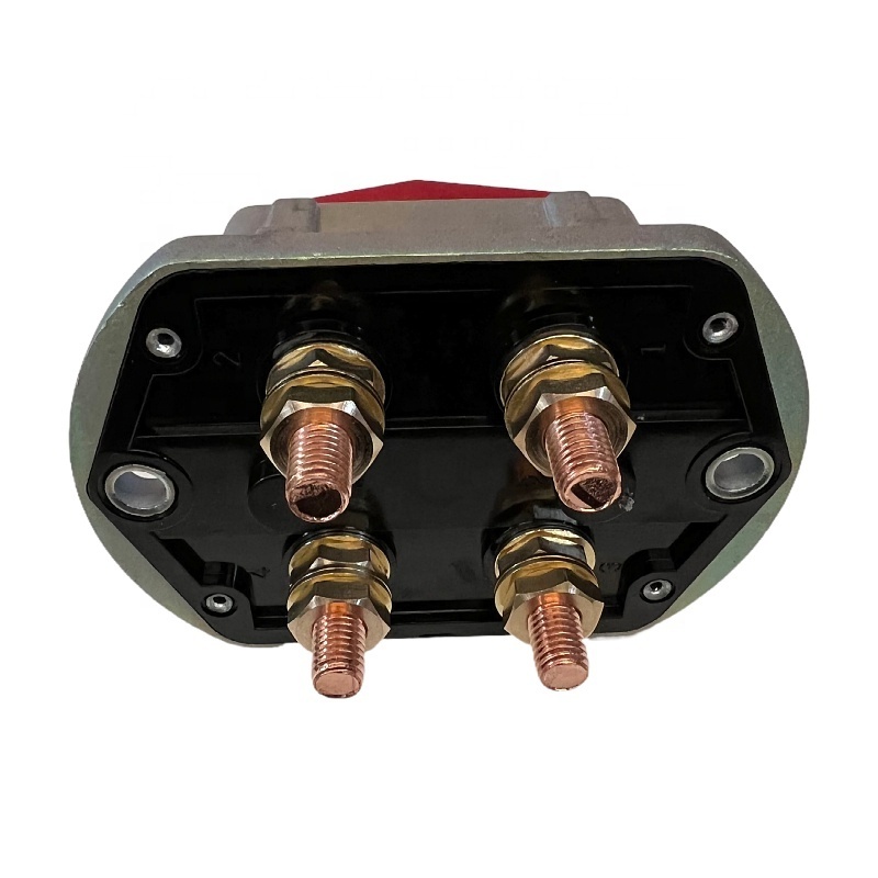 Mechanical high current four corner dual battery isolator power cut-off switch for automotive and marine equipment