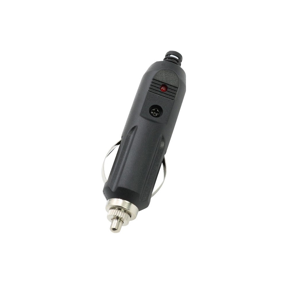 car cigarette lighter male to female plug jack with built-in fuse indicator lamp 12V 24V ABS car cigarette lighter socket