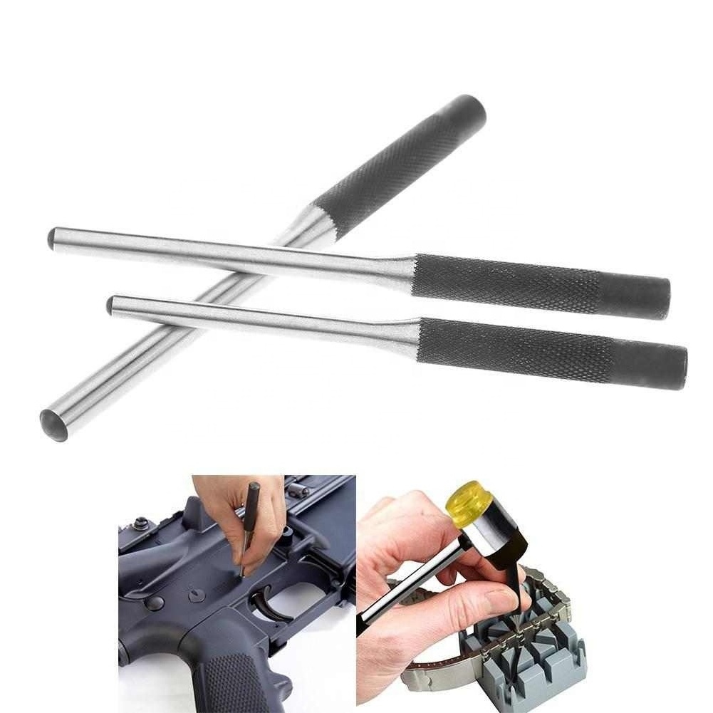 Multi Size Round Head Pins Set Punch 40CR Steel Grip Roll Pins Punch Tool Professional Hollow End Starter Punch Chisel