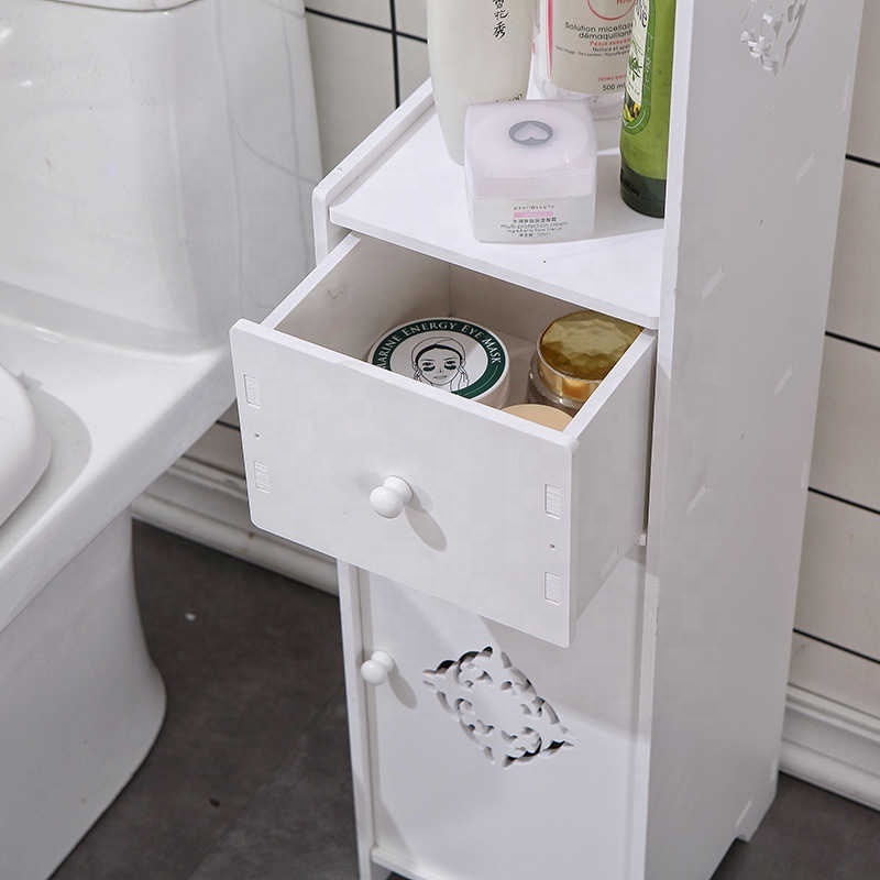 Sandwich Cabinets Bathroom Storage Rack Toilet Gap Cabinet Narrow Edge Cabinet With Garbage Bin