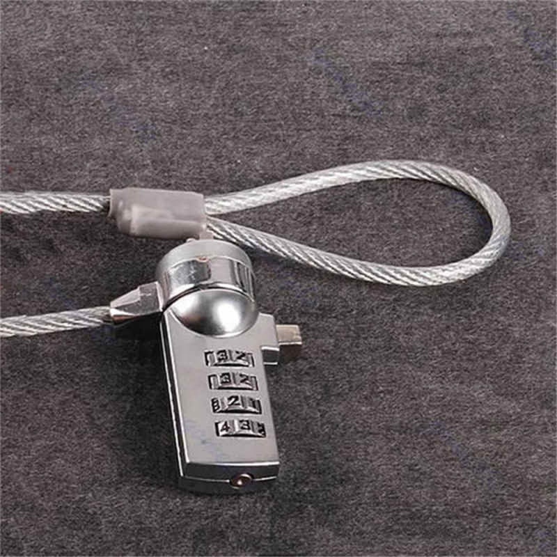 New High Quality Password 4 Digit Security Computer Lock Anti-theft Chain For Notebook PC Laptop