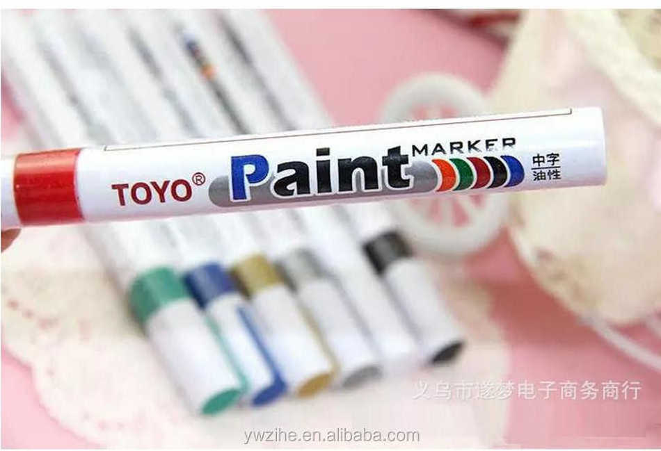 Tyre Permanent Paint Pen Tire Metal Outdoor Marking Ink Marker Waterproof Oil Pen Free Shipping