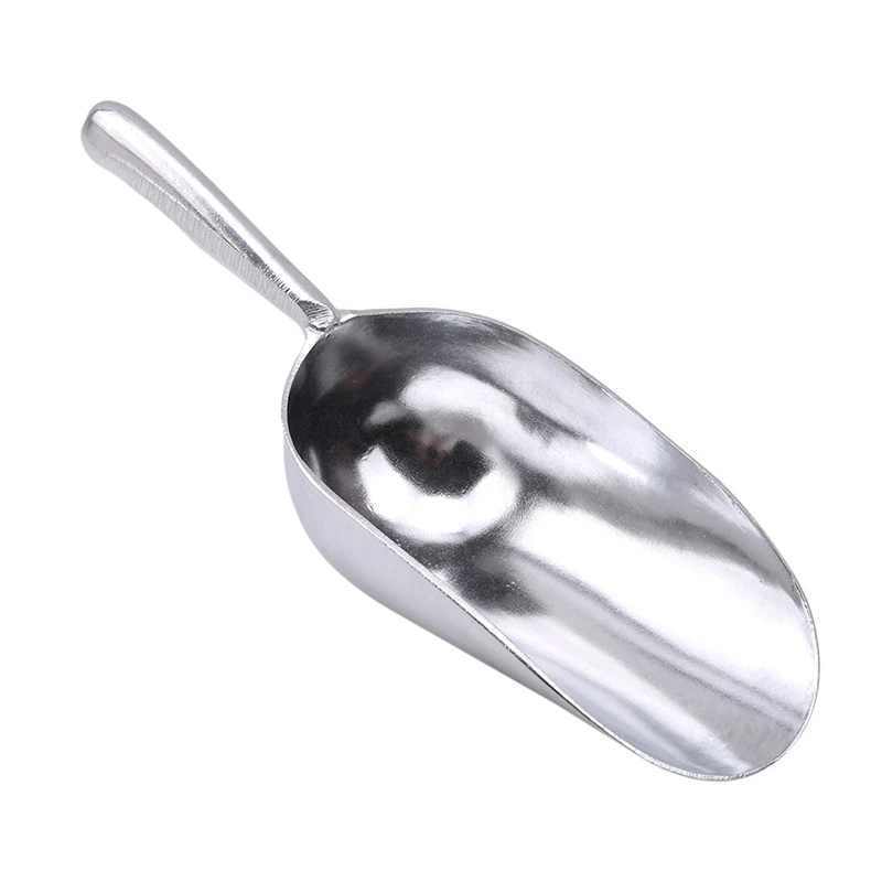 Stainless Steel 60/120/240 Oz Ice Shovel Food Flour Candy Scoop Ice Cream Spoon Bar Commercial Kitchen Tools