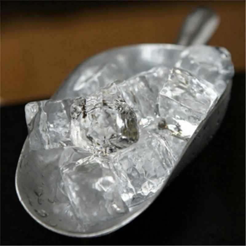 Stainless Steel 60/120/240 Oz Ice Shovel Food Flour Candy Scoop Ice Cream Spoon Bar Commercial Kitchen Tools