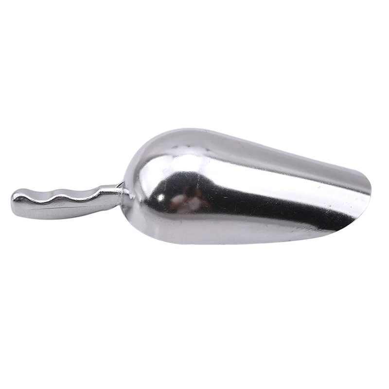 Stainless Steel 60/120/240 Oz Ice Shovel Food Flour Candy Scoop Ice Cream Spoon Bar Commercial Kitchen Tools