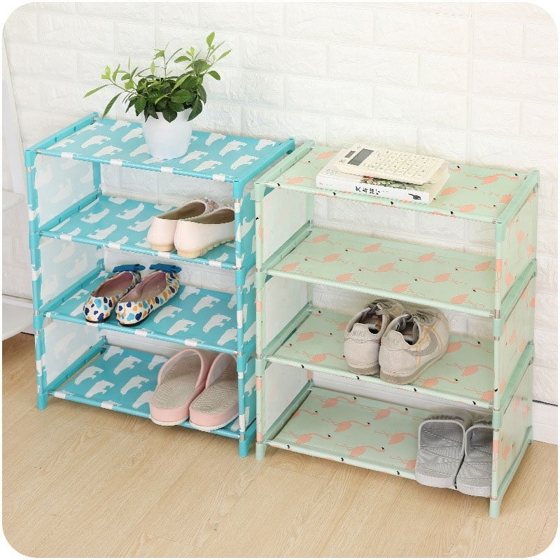 Oxford Cloth Storage Rack Multi-Function Home Living Room Bedroom Student Bedroom Simple Multi-Layer Storage Shoe Rack