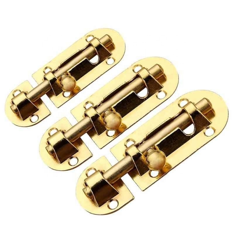 Stainless Steel Round Door Window Lock Gate Latch Home Security Sliding Locks Window Wooden Door Latches Anti-theft Latches