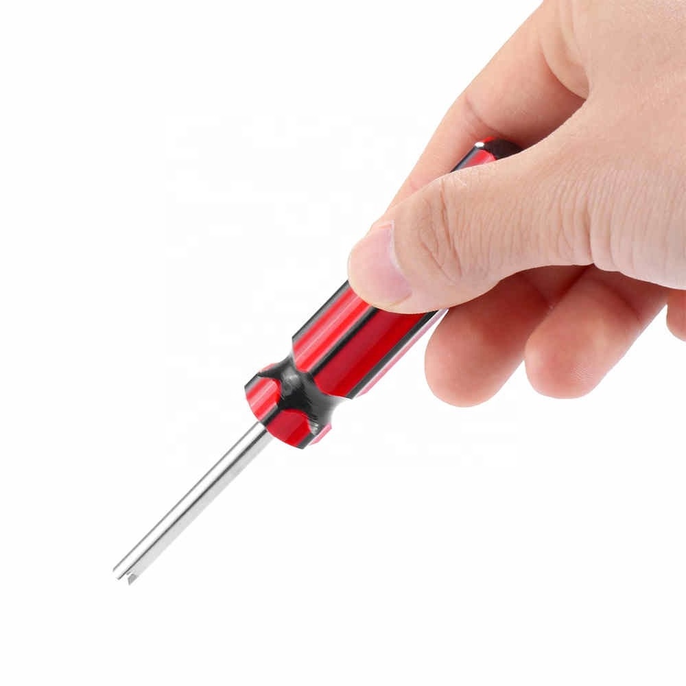 Valve Core Installation Tool Screw Valve Tool Single Head Tire Valve Core Wrench Screwdriver Universal Screwdriver