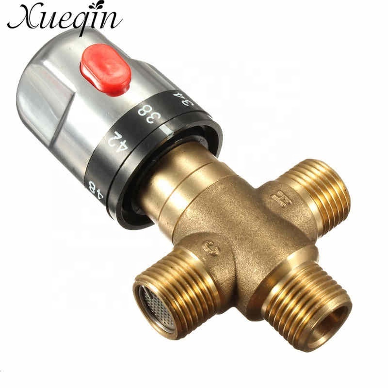 Xueqin Brass Pipe Bathroom Water Temperature Control Faucet Cartridges Thermostat Faucet Thermostatic Mixing Valve