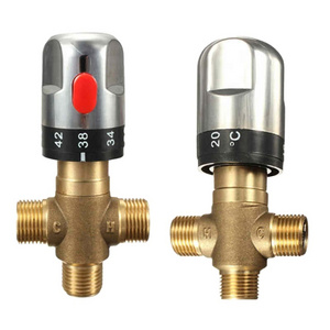 Xueqin Brass Pipe Bathroom Water Temperature Control Faucet Cartridges Thermostat Faucet Thermostatic Mixing Valve