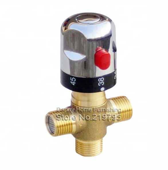 Xueqin Brass Pipe Bathroom Water Temperature Control Faucet Cartridges Thermostat Faucet Thermostatic Mixing Valve