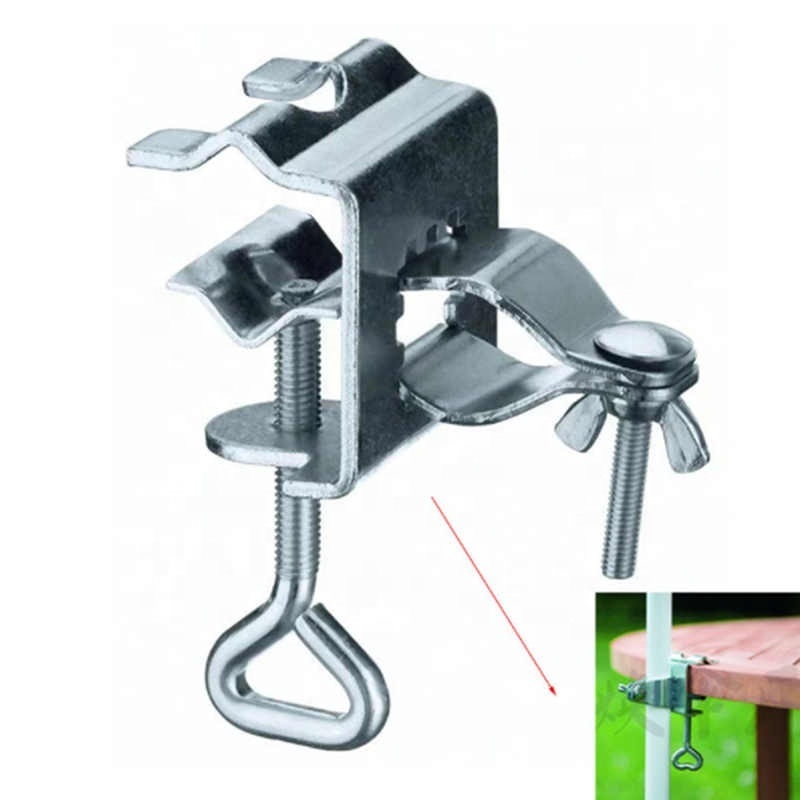 Umbrella Fixed Clip Durable Metal Heavy Duty Parasol Decking Fixing Clamp For Sun Shade For Home Garden Supply