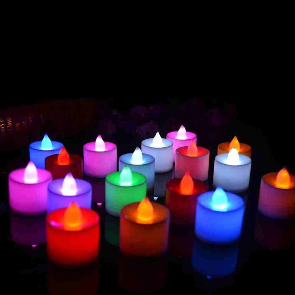 Flickering Tea Light Include Battery Remote Control LED Candle Party Birthday Candles Operated For Wedding Birthday Party