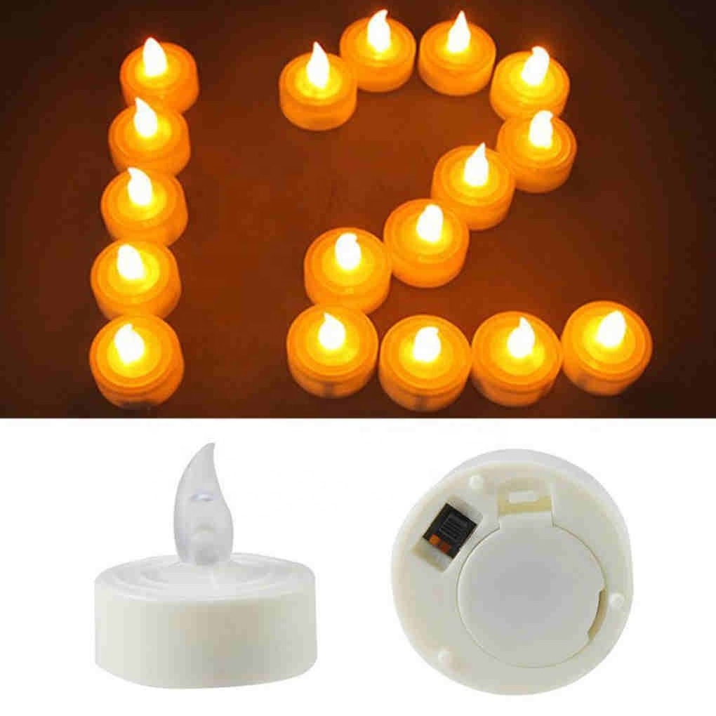 Flickering Tea Light Include Battery Remote Control LED Candle Party Birthday Candles Operated For Wedding Birthday Party