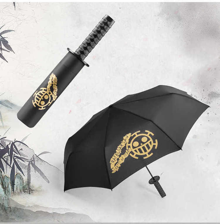 Umbrella Long Handle Self Defense Automatic Straight Rod Knife  JapaneseAdvertising Umbrella Printing Logo