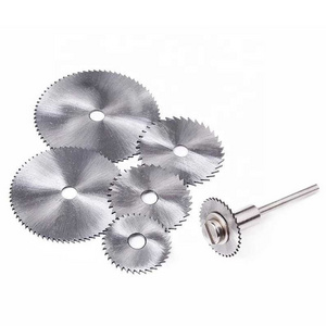 7pc Metal Circular Saw Disc Wheel Blades Shank High Speed Steel Mini Saw Blades With Mandrels Drill Warehouse Rotary Wood Cutout