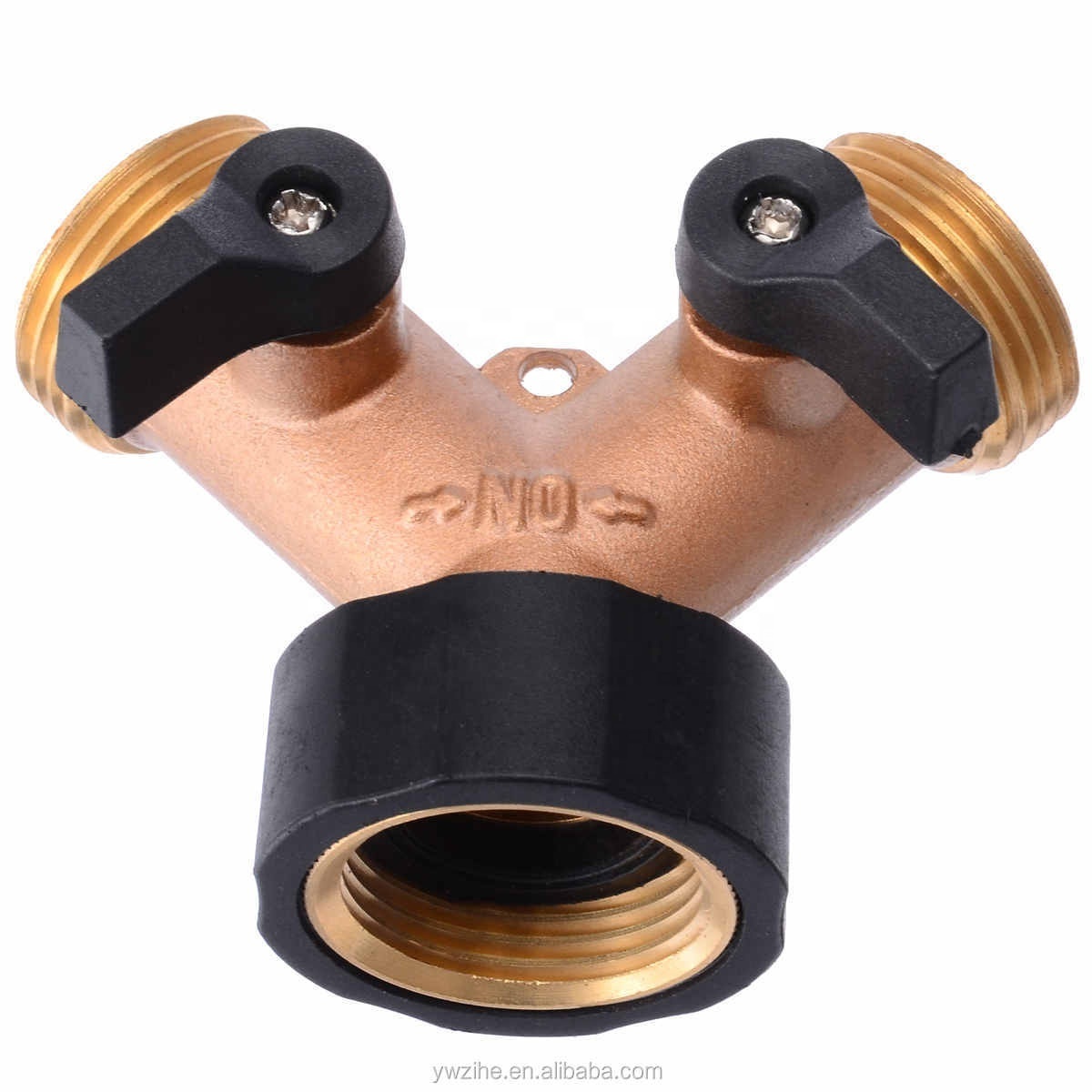 Tap Water Connector Two Way Double Garden Twin Brass Tap Hose Pipe Splitter Adapter Connector For Garden Irrigation